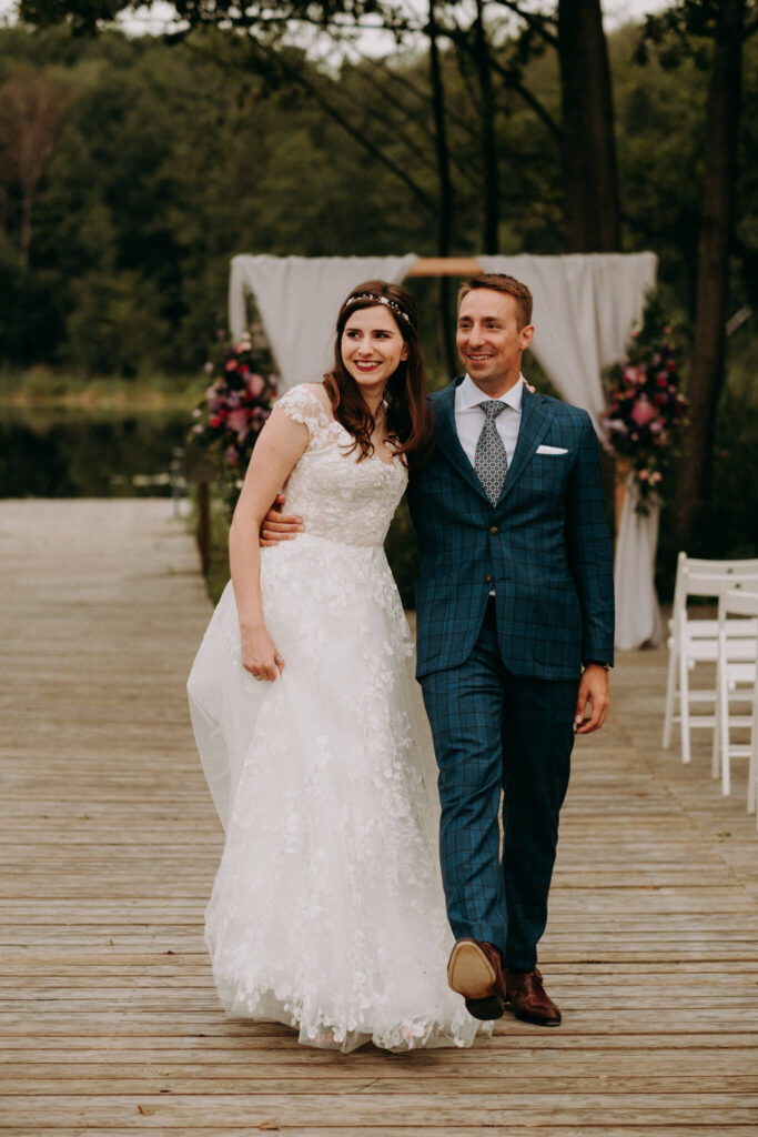 outdoor wedding in weranda home