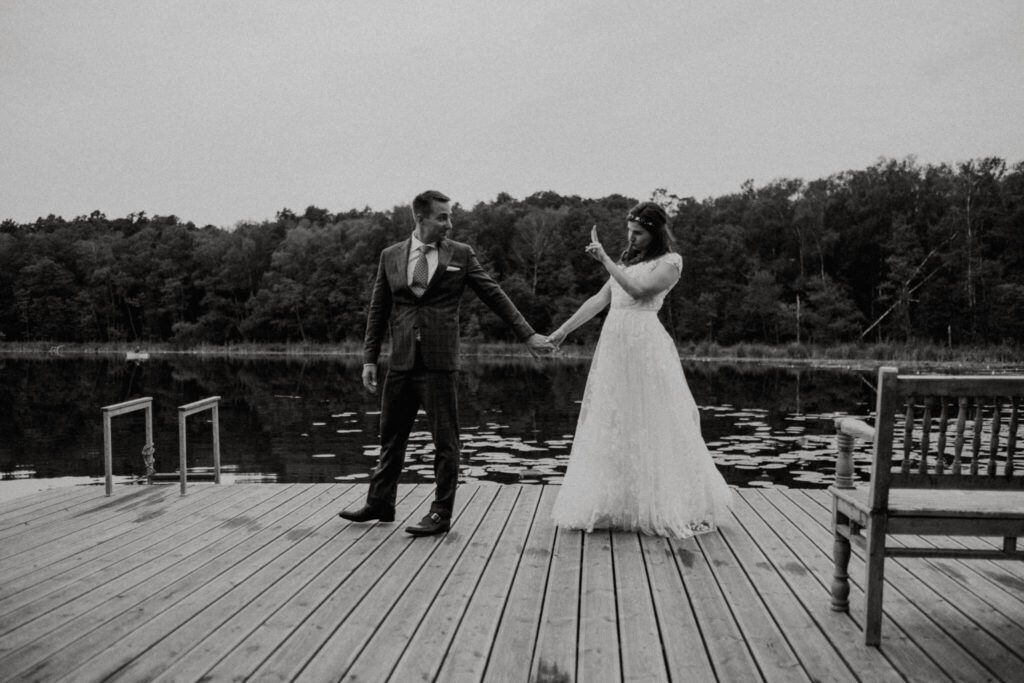 outdoor wedding in weranda home