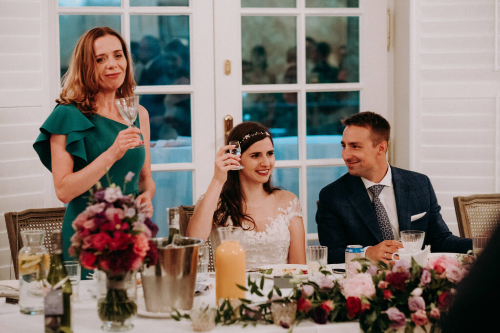 outdoor wedding in weranda home